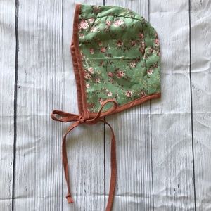 Brand New Floral Baby Bonnet Size Newborn